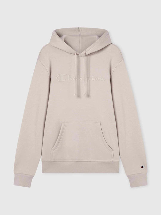 Φούτερ με Κουκούλα Beige