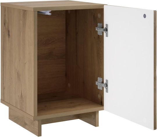 Wooden Brown Bedside Table 33.5x34.5x50cm