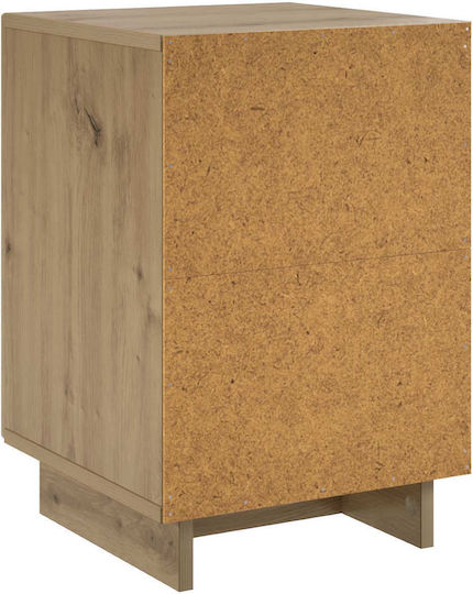 Wooden Brown Bedside Table 33.5x34.5x50cm