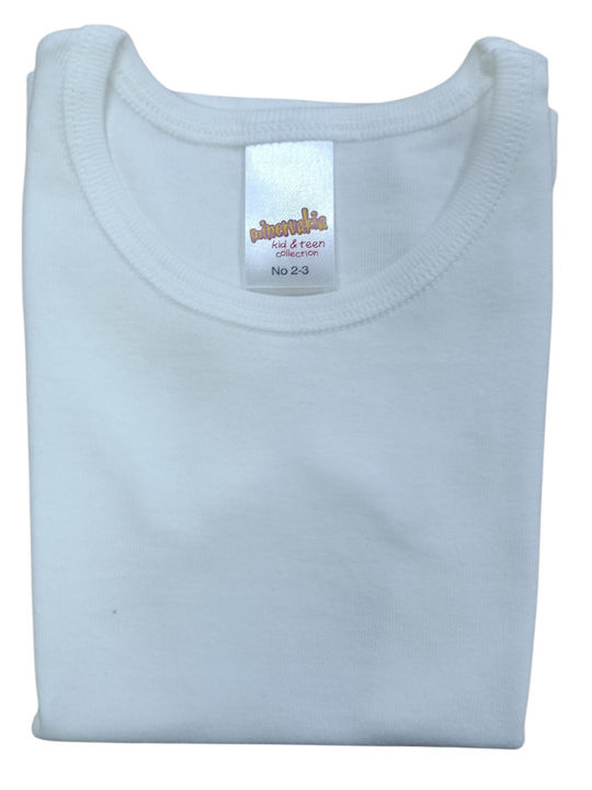 Minerva Kids' Undershirt Short-sleeved White