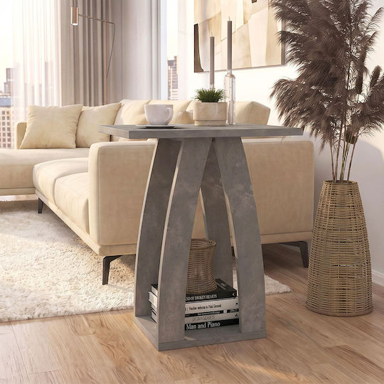 Deros Wooden Grey Bedside Table 45x45x56cm