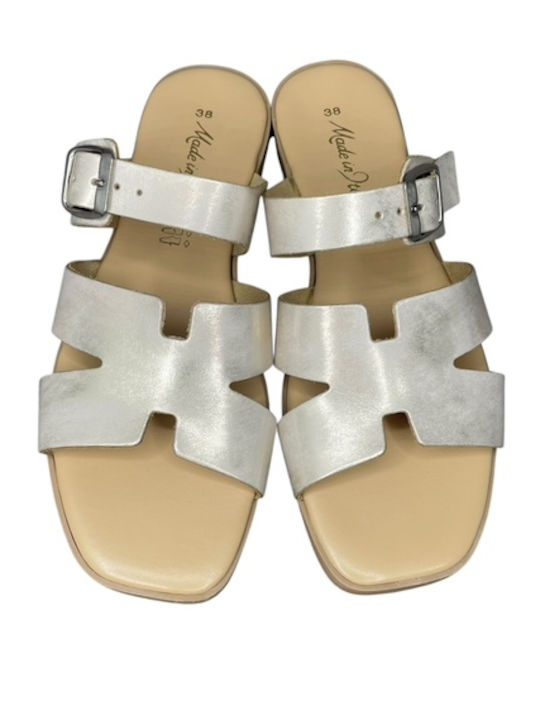 Deri Damen Flache Sandalen Gold GY-08477-49-3