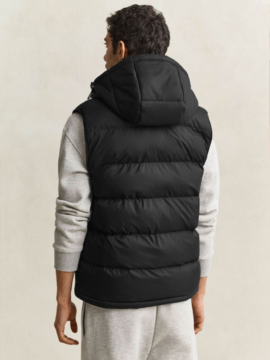 Sleeveless Puffer Jacket Waterproof Black