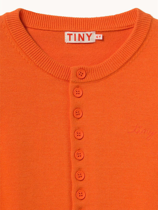 Kinder-Strickjacke Orange
