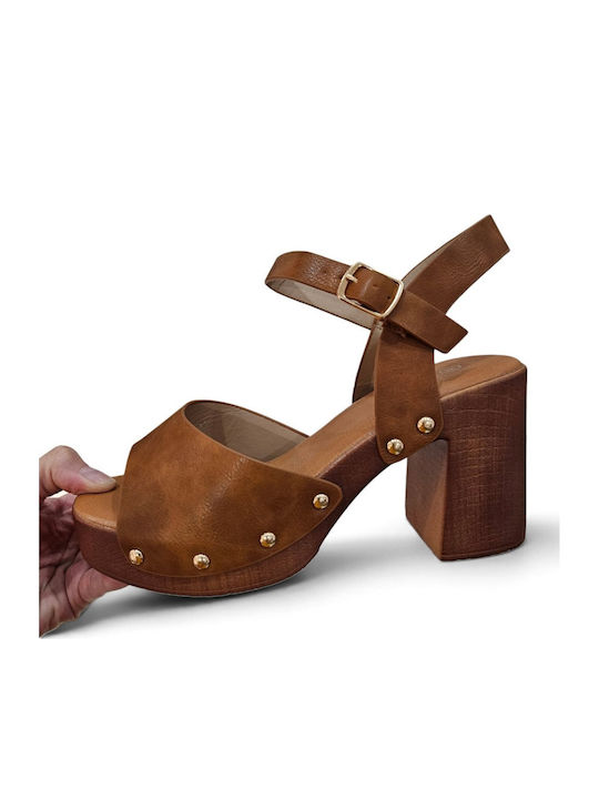 Damen Sandalen Braun