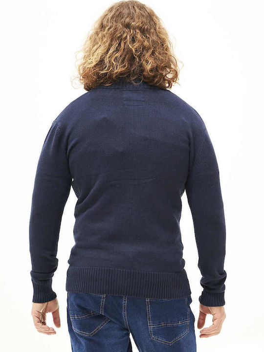 Herren Fleecejacken & Strickjacken  Gestrickte Blaue A-PLÉKTA-393-E5(SAM-800)