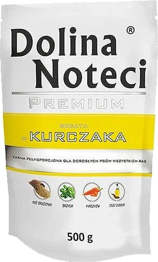 Dolina Noteci Premium Nasses Hundefutter in Beutel Diät mit Huhn 10x500gr