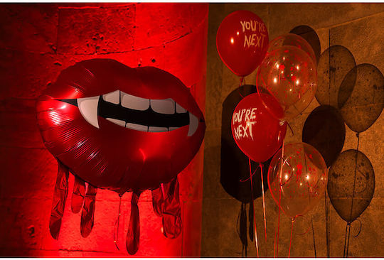 PartyDeco Halloween Folienluftballon Orange