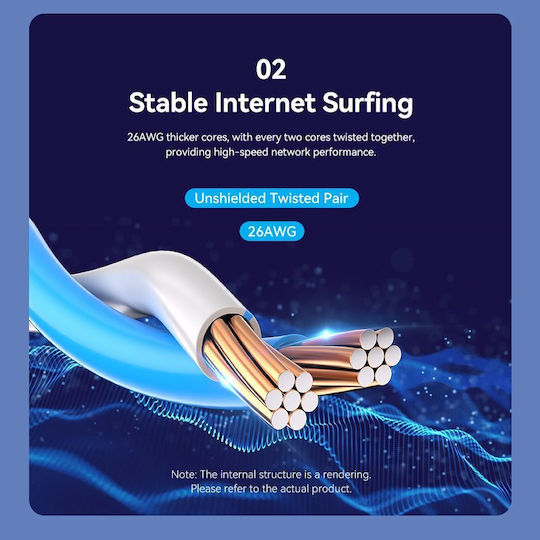 Vention Optical Audio Cable TOS male - TOS male Μαύρο 8m (IBRBK)