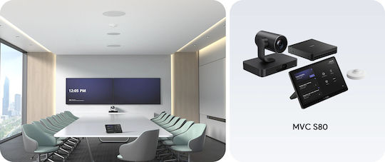 Yealink Zoom Rooms System Windows Smartvision80 Mini Pc & Touch Console Zvc S80-c5u-000