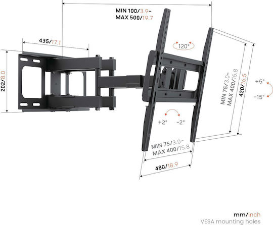 Vogel's 8440530 Vogel's Wandmontage TV-Halterung