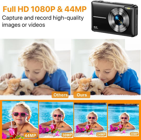 K&F Concept GW41.0088 Children's Camera 44MP Black