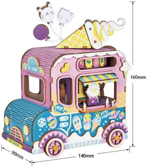 Κατασκευή Ice Cream Bus Dyi Φωτισμό Led 12+ Εκπαιδευτικό Παιχνίδι Ρομποτικής ROB011