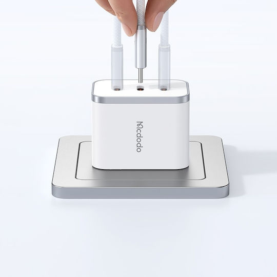Mcdodo Cablu Lightning Usb-C Încărcare Rapidă Usb Tip C 36W 1M Led Negru