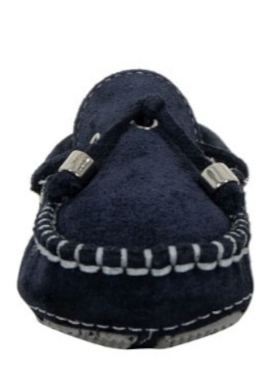 Babywalker Taufschuhe Für Jungen Leder Mokassins Marineblau