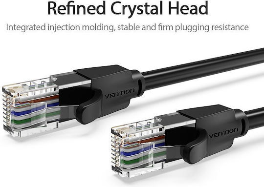 Vention U/UTP Cat.6 (Gigabit) Cablu de Rețea Ethernet 1.5m Negru