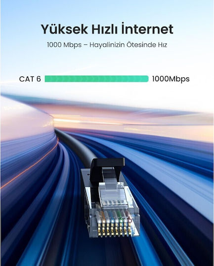 Ugreen U/UTP Kat.6 Ethernet Netzwerkkabel 3m Blau