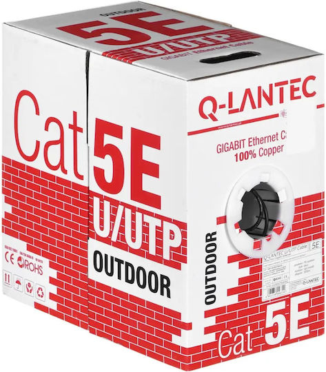 A-LAN U/UTP Cat.5e Network Cable Ethernet without Terminated Connectors 305m Black