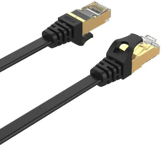 Unitek Flat U/UTP Cat.7 10Gbps Network Cable Ethernet 2m Black
