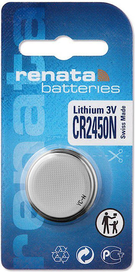 Renata Lithium Watch Battery CR2450N 3V 1pcs