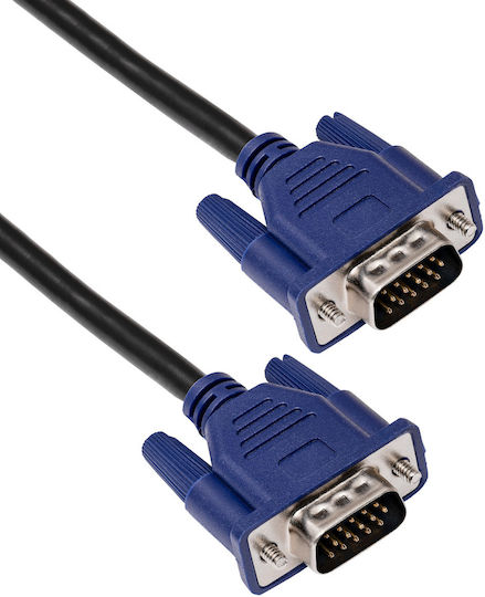 Akyga Kabel VGA-Stecker - VGA-Stecker Schwarz 3m (AK-AV-07)
