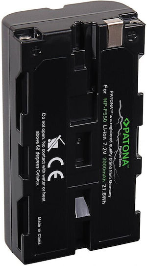 Patona Батерия за фотоапарат F330 F530 F750 F930 F920 F550 1324 3000mAh Съвместима с Sony
