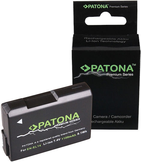 Patona Kamera Batterie EN-EL14 Lithium-Ionen (Li-Ion) Kompatibel mit Nikon