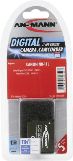 Ansmann Kamera Batterie A-Can NB 11 L 1400-0028 Lithium-Ionen (Li-Ion) Kompatibel mit Canon