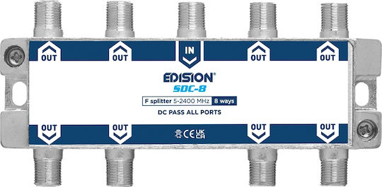 Edision 8 Ways F Διακλαδωτής SDC-8