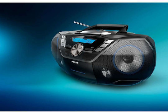 Philips AZB798T Sistem Audio Portabil cu Bluetooth CD USB Radio Negru
