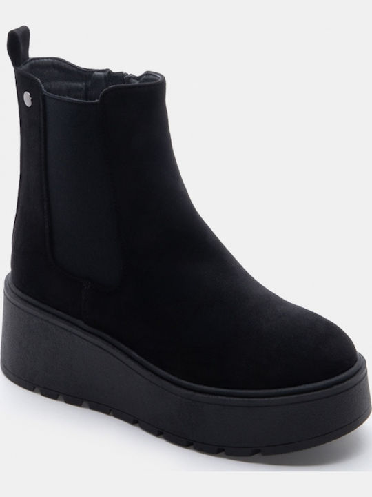 Women's Ankle Boots with Medium Heel Black