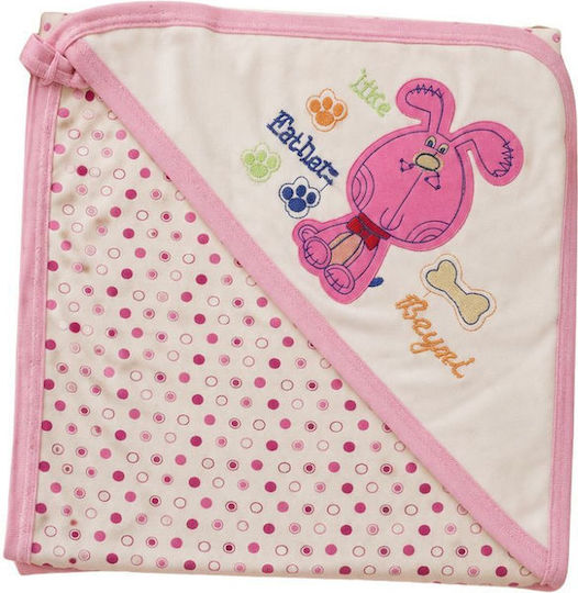 Esthisis Cotton Flannel Swaddle Blanket Pink 95x80cm