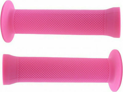 M-Wave 410226 Χειρολαβές Ποδηλάτου BMX σε Ροζ Χρώμα 130mm από καουτσούκ