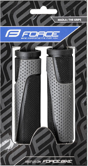 Force MTB Ross 38268 Mountain Χειρολαβές Ποδηλάτου σε Γκρι Χρώμα 125mm από καουτσούκ