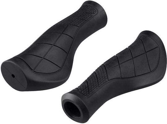 Force Troy 382913 Anatomie Fahrradlenkergriffe in Schwarzes Farbe 136mm aus Gummi