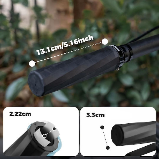 Rockbros Anatomische Fahrradlenkergriffe in Schwarzes Farbe 130mm aus Gummi