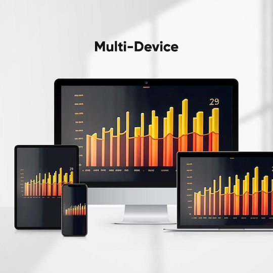 Alcatroz Jellybean Airdock 2 Безжично Само клавиатура Международен английски AUTUMN BLACK
