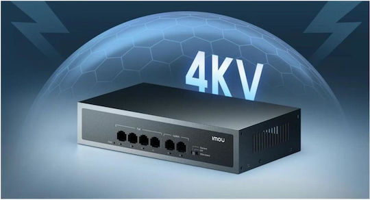 Imou SF106P Unmanaged L2 PoE+ Switch with 6 Gigabit (1Gbps) Ethernet Ports