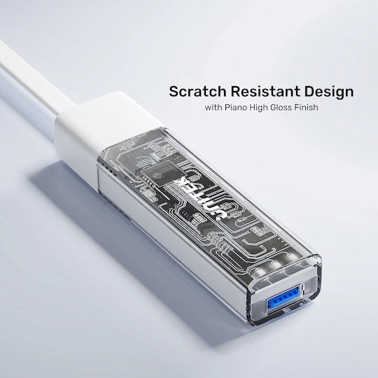 Unitek USB 2.0 4 Port Hub with USB-A Connection White