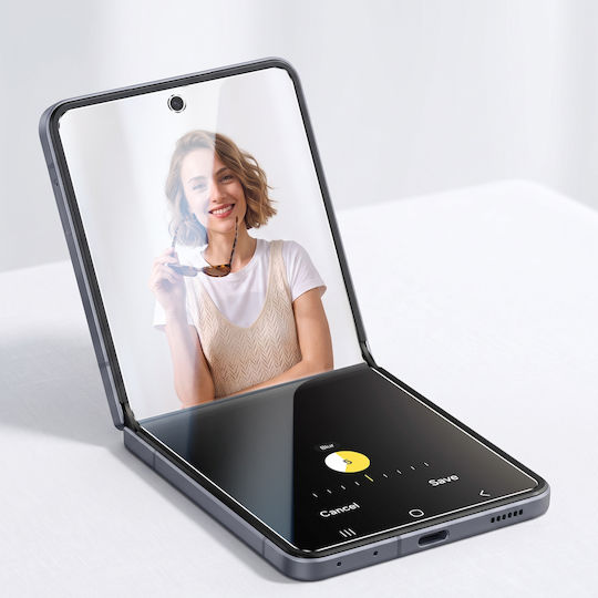 Avizar Set Mit 4 Flexiblen Hydrogel Displayschutzfolien Für Galaxy Z Flip 8 Transparent