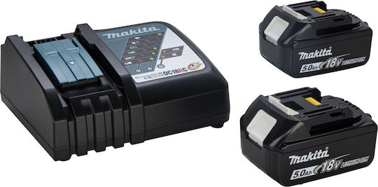 Makita DTM53RTJX1 Παλινδρομικό Πολυεργαλείο Brushless 18V 2x5Ah με Ρύθμιση Ταχύτητας