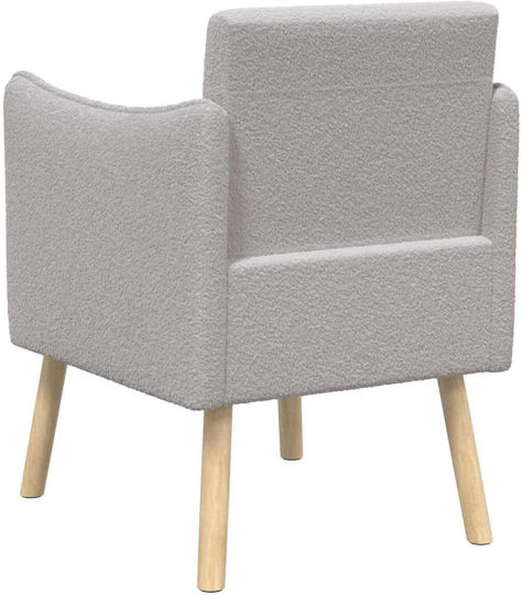 Relax Armchair Light Grey 60x65x76cm