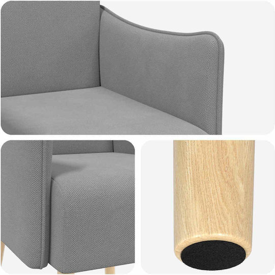 Relax Armchair 60x65x76cm Dark Grey Relax Armchair 60x65x76cm Dark Grey