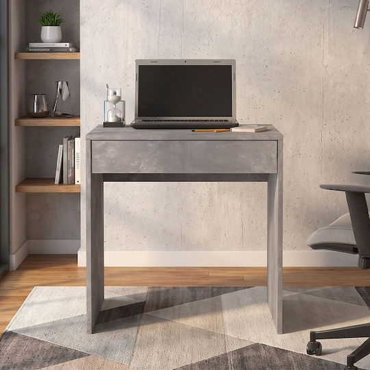 Mida Wooden Desk Grey Concrete 72x60x73.8cm