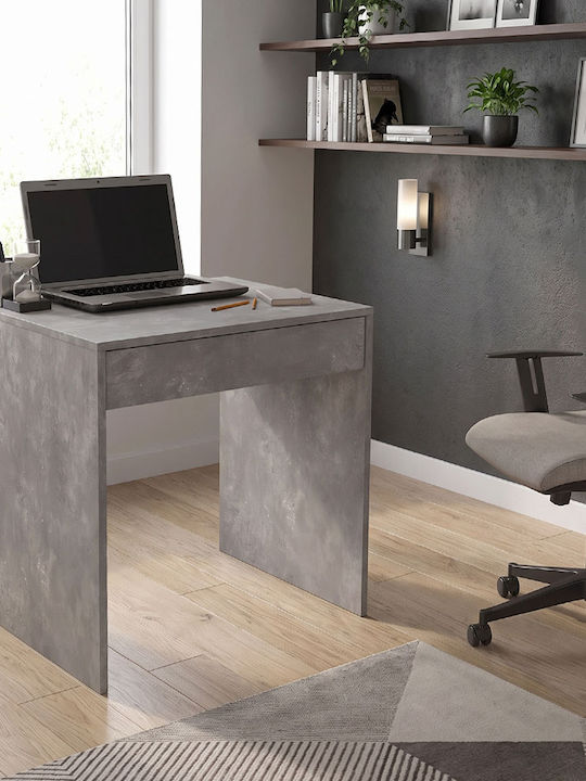 Γραφείο Mida Ξύλινο Γκρι Σκυροδέματος 72x60x73.8εκ.