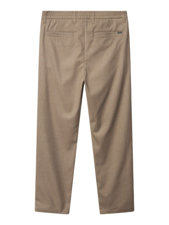 Monza Men's Trousers Elastic Brown