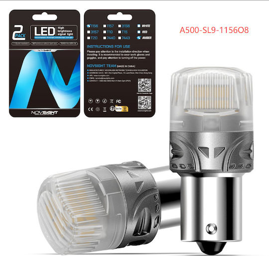 Novsight A500-sl9-1156o8 Autolampen LED 1156 5W 400lm Amber