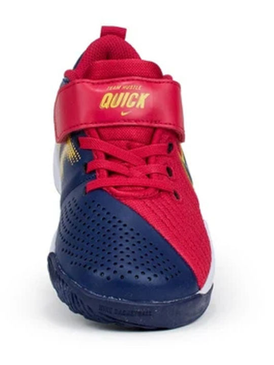 Team Hustle Quick 2 PS Kids Sports Shoes Running with Hoop & Loop Closure Red