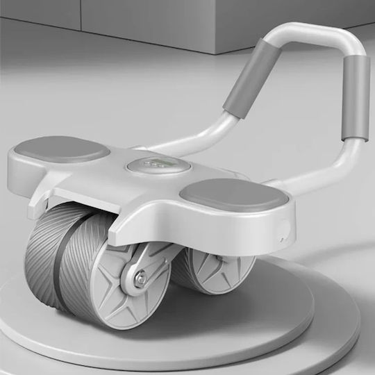 GYM-0026 Abdominal Wheel Gray with Anti-Slip Handles