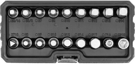 Yato Yt-05991 Комплект от 18 части за ключове за пробки за източване на масло